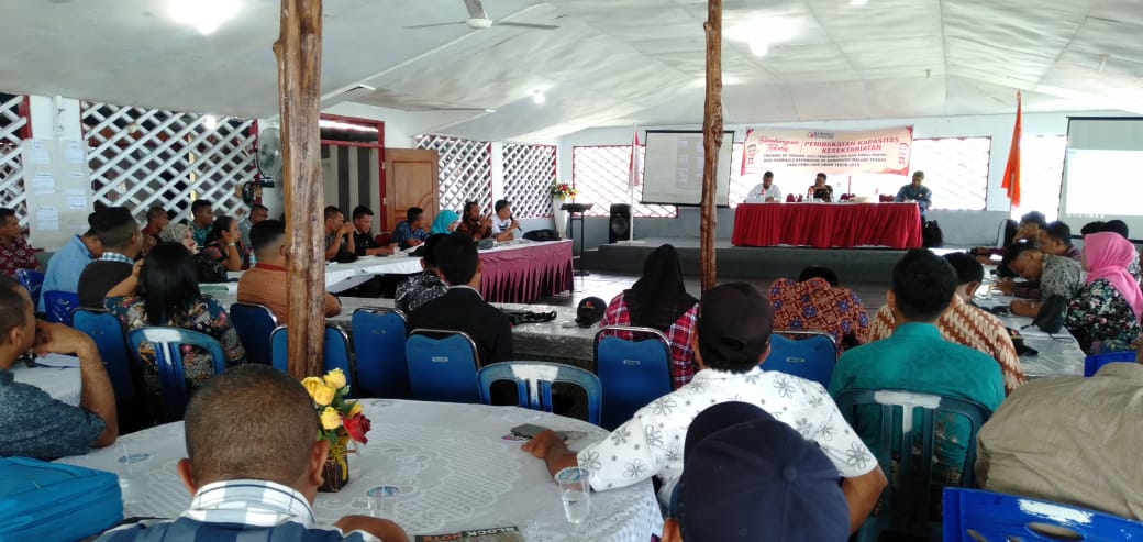 Bimtek Peningkatan Kesekretariatan, Training of Trainer (ToT) Pengawas TPS dan Saksi Parpol Bagi Panwaslu Kecamatan Se-Kabupaten Maluku Tengah pada Pemilihan Umum Tahun 2019.