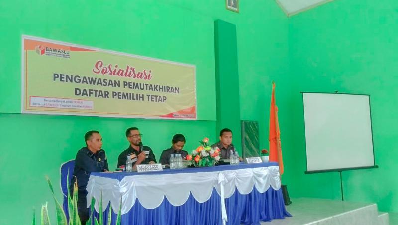 Pengawasan DPT Bawaslu Kabupaten Maluku Tengah Gelar Sosialisasi