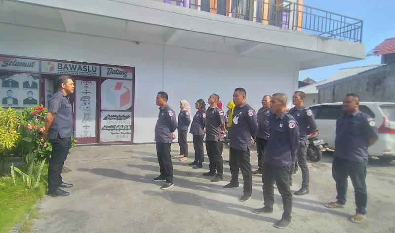 Bawaslu Kab. Maluku Tengah Gelar Apel Siaga Pengawasan