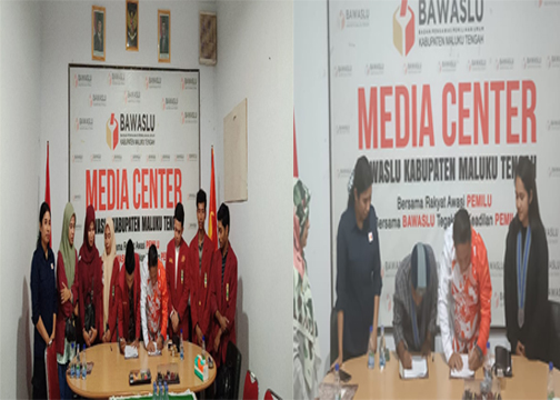 "Bawaslu Maluku Tengah,IMM Maluku Tengah,GMKI Maluku Tengah, GMNI Maluku Tengah  dan AMGPM Kerjasama".