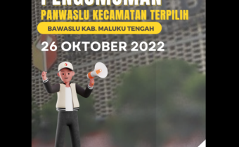 PENGUMUMAN HASIL PANWASLU KECAMATAN TERPILIH